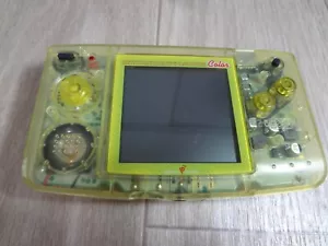 snk neo geo pocket color clear crystal yellow console system Tested Work - Picture 1 of 17