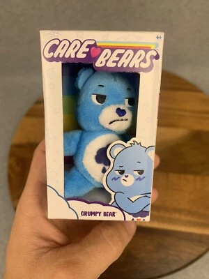 NEW, Care Bears GRUMPY Bear BLUE Micro Mini 3” Plush Stuffed Animal Basic Fun