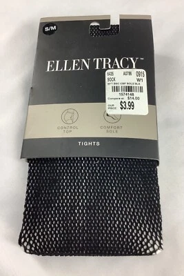 Ellen Tracy Black Fish Net Tights Womens S/M JEG240818/MB2 - Image 1 of 3