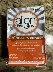 Align Probiotic Supplement Capsule - 56 Count Open/Damage Box. Exp 09/2026 - Picture 1 of 6