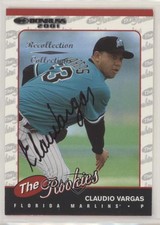 2002 Donruss The Rookies Recollection Collection Buyback /98 Claudio Vargas Auto
