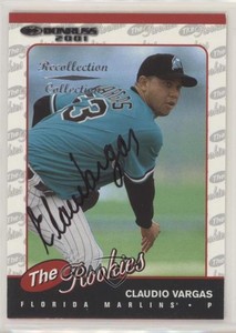 2002 Donruss The Rookies Recollection Collection Buyback /98 Claudio Vargas Auto