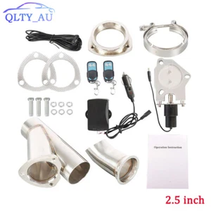 2.5'' Stainless Exhaust Valve Exhaust Motor Pipe Flange Kit with Remote Control - Picture 1 of 17