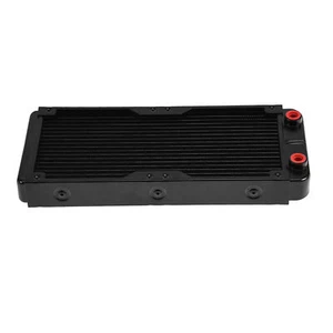 240MM Aluminum Computer Ra/diator Water Cooling Cooler 18 Tubes Heat Exchanger - Picture 1 of 7