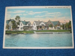 Conneaut Lake Pennsylvania postcard from 1928 - Picture 1 of 2
