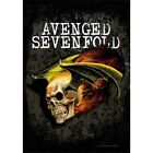 Avenged Sevenfold Flaming Skull Textile Poster Flag