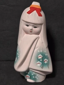 Statuina bambola geisha Hakata GIAPPONE bisque kimono anni 70 - Foto 1 di 11