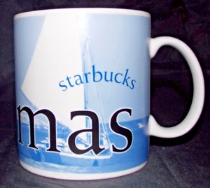 Starbucks Bahamas Coffee Cup 4in Architect Series 2005 Mug City Ocean Boat Tea - Picture 1 of 5