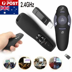 2.4GHz USB Wireless Presenter PPT Clicker Laser Remote For Mac Laptop Computer - Picture 1 of 19