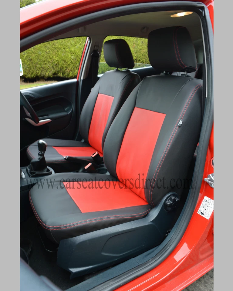 CAPAS DE ASSENTO DE CARRO FORD FIESTA 5ª GERAÇÃO couro sintético - Alta qualidade - Fabricadas no Reino Unido - Imagem 1 de 4