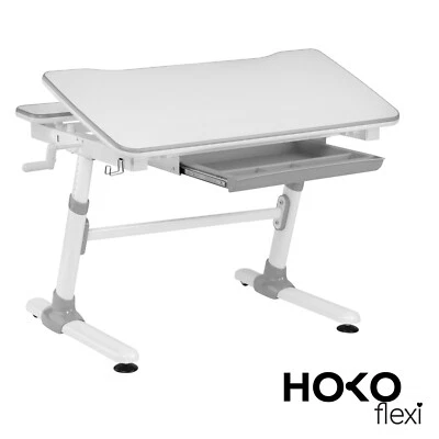 HOKO® COMPAKT. Manuell höhenverstellbar Kinderschreibtisch mit Aufsatz - Bild 1 von 4