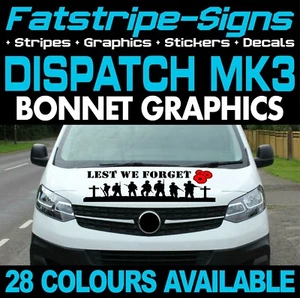 para adaptarse a CITROEN DESPACHO MK3 NO NOS OLVIDEMOS CAPÓ GRÁFICOS PEGATINAS FURGONETA CAMPER - Imagen 1 de 2