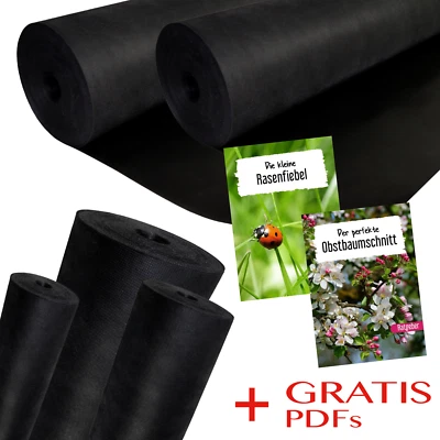 Unkrautvlies Gartenvlies Bodengewebe Profi-Qualität bis 150g/m² Bodendecke Mulch - Bild 1 von 4
