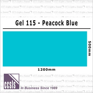 Clear Color 115 Filter Sheet - Peacock Blue - Bild 1 von 2