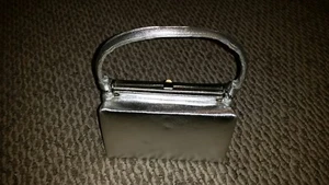70er Jahre Harry Levine (H L) Silber Abend Cocktail Tasche Handtasche mit Strass - Bild 1 von 12