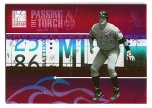 Carlton Fisk White Sox ~ 2005 Donruss Elite Passing the Torch #ed ~ KOSTENLOSER VERSAND - Bild 1 von 2