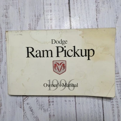 1996 道奇 Ram 卡车 1500 2500 3500 车主操作手册 — 第 1/4 张图片