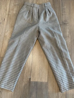 Pantalones forrados de lana 100% JH Collectibles Marrón Vintage Talla de mujer 8 Foto 1 de 4