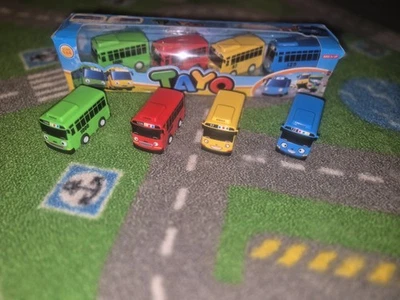 4 pcs Cars Toy The Little Bus TAYO Friends Special Set Tayo Rogi Gani Rani Mini