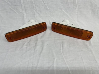 1988-1989 Honda CRX Civic EF OEM Front Bumper Signal Lights Stanley L R  - Image 1 of 4