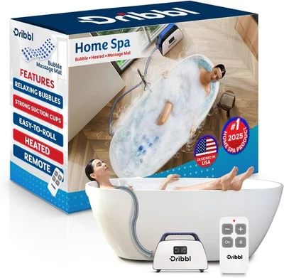 Electric Bubble Massage Bathtub Mat – Non-Slip Full-Body Waterproof Hot Tub S... - Image 1 of 4