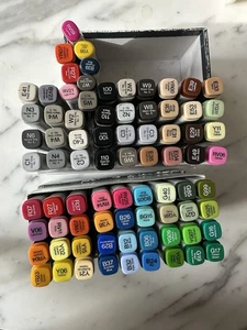 Original Copic Sketch Marker - Großes set Gebraucht 79 Farben - Bild 1 von 4