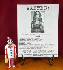 The Devil's Rejects Baby Firefly Wanted Poster- 8.5 x 11- Devil's Rejects Movie - Picture 1 of 7