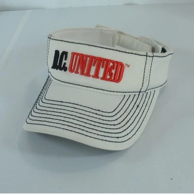 Adidas MLS DC United Embroidered Strapback Visor Cap Hat White - Image 1 of 4