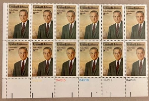 Scot#1503 Lyndon B. Johnson, 1973 Block 8¢ Stamps MNH/OG, VF/XF - Picture 1 of 2