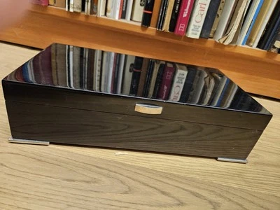 Humidor Zigarren Tischhumidor Klarlack Schwarz - Bild 1 von 4