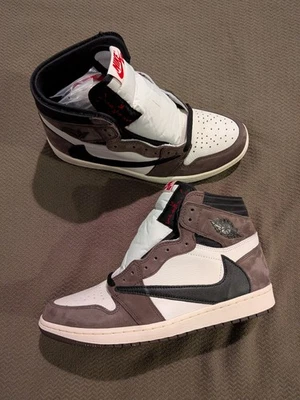 Nike Air Jordan 1 Retro Alto OG TS SP Travis Scott Mocha Talla 10.5 TOTALMENTE NUEVO Foto 1 de 4