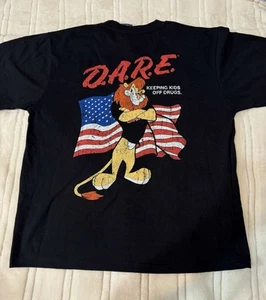 D.A.R.E Lion T-Shirt Size M-keeping Kids Off Drugs, ( Thick T-shirt) - Picture 1 of 4