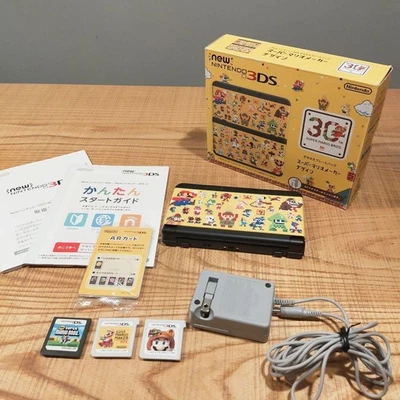 Nueva consola Nintendo 3DS Super Mario Maker Edition en caja con 3 juegos de Mario Foto 1 de 4