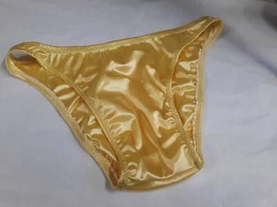 Men Bikini Brief Underwear Shiny stretch Satin s m l or xl  handmade ebabee6464 - Image 1 of 3