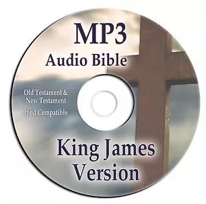 Authorized King James Version CD Audio Bible-Complete KJV Audiobook-ONE MP3 DISK - Picture 1 of 4