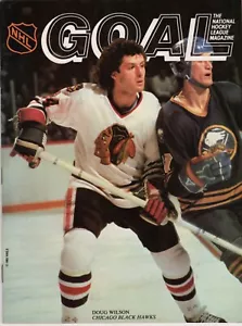 Rivista gol 12/1 1982 Hockey Chicago Blackhawks Doug Wilson - Foto 1 di 1