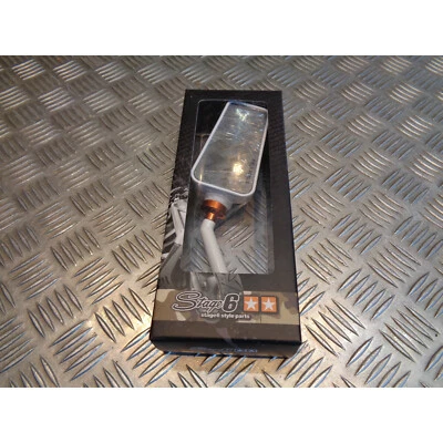 retroviseur droit stage6 blanc type f1 universel adaptable m8 scooter moto - Photo 1/4