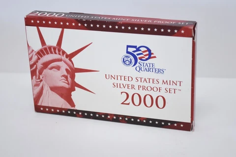 2000-S US Mint Silver Proof Set w/ Box & COA (ps1051) Cover