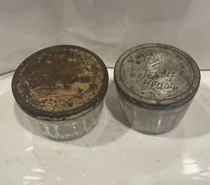 Ball & Kerr Vintage Glass Jelly Jars Tin/Metal Lid Antique Jam Canning Farmhouse - Picture 1 of 5