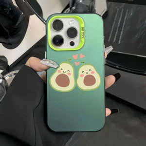 Case For iPhone 16 Pro Max 15 14 13 12 11 XR XS 8 7 Smiling Avocado Phone Cover - Zdjęcie 1 z 12