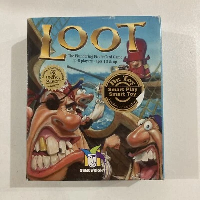 "Loot" The Plundering Pirate Card Game by Game Wright 2005 Ages 10+ Mensa Select - Image 1 of 2