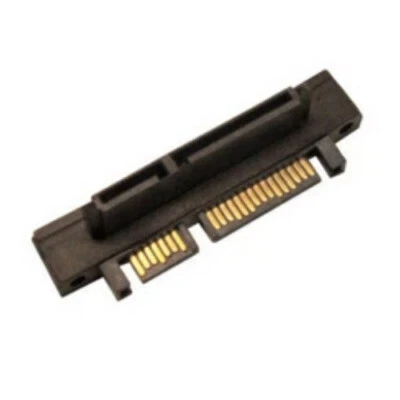 90 Degree Right Angled 7+15Pin 22P SATA Adapter Jack Connector Male to Female - Image 1 of 4