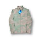 BNWT Womens Columbia Pink & Green Camo Style Pattern Fluffy Fleece Size Large