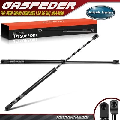 2x Soportes de elevación de ventana trasera Amortiguadores Puntales para Jeep Grand Cherokee ZJ 1994-1998 Foto 1 de 4