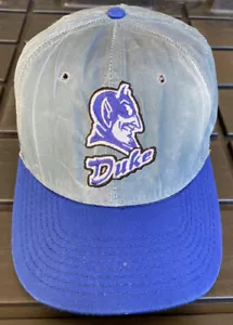 Vintage 80s 90s Duke Blue Devils Starter Acid Wash SnapBack Hat Cap USA Made - Picture 1 of 12