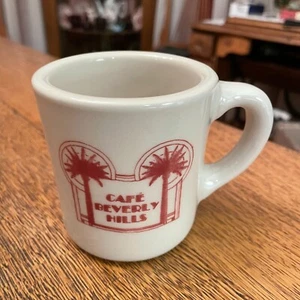 Vintage Cafe Beverly Hills schwere Kaffeetasse Becher Made in USA - Bild 1 von 5