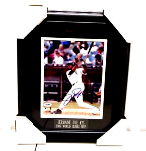 Jermaine Dye-Chicago White Sox- Autographed 8x10 Photo Framed & Matted Psa/Dna