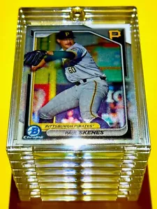 Paul Skenes MINT BOWMAN CHROME ROOKIE CARD PITTSBURGH PIRATES STAR PITCHER RC! - Picture 1 of 11