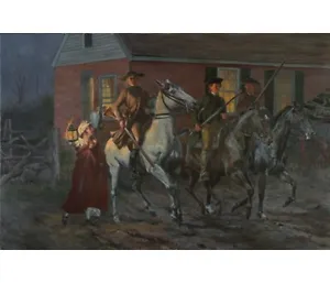 "Departure of the Minutemen, Westford Responds, April 1775" Don Troiani Canvas - Picture 1 of 1