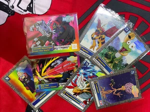 Digimon Cards Lot Set Of  7 With Sliver Stamp On It  - Picture 1 of 9